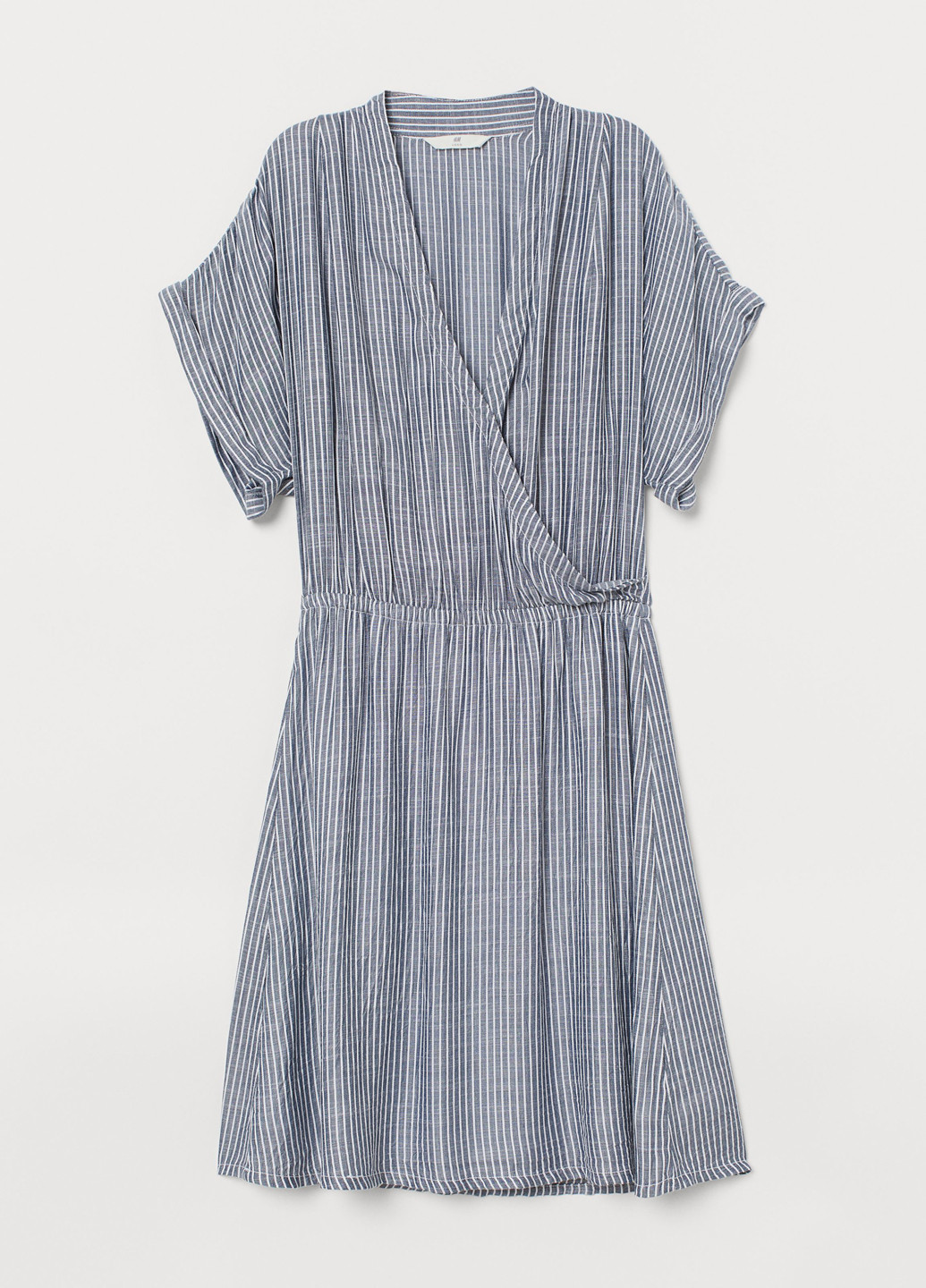Сіра кежуал сукня кльош H&M в смужку