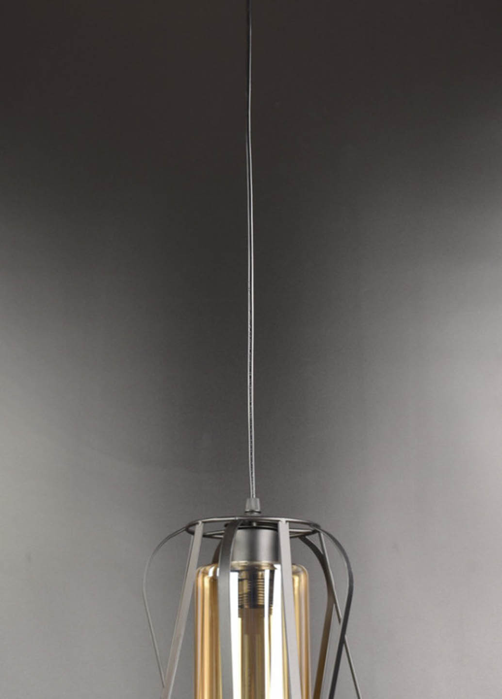 Люстра потолочная подвесная в стиле LOFT (лофт) 12699/1-br Черный 30х19х19 см. Handmade (234538440)