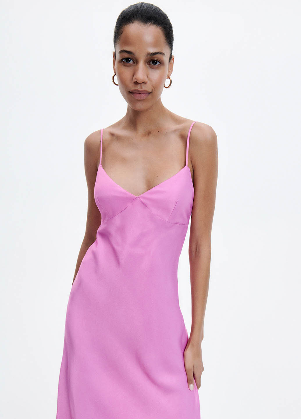 Світло-рожева кежуал сукня сукня-комбінація Reserved однотонна