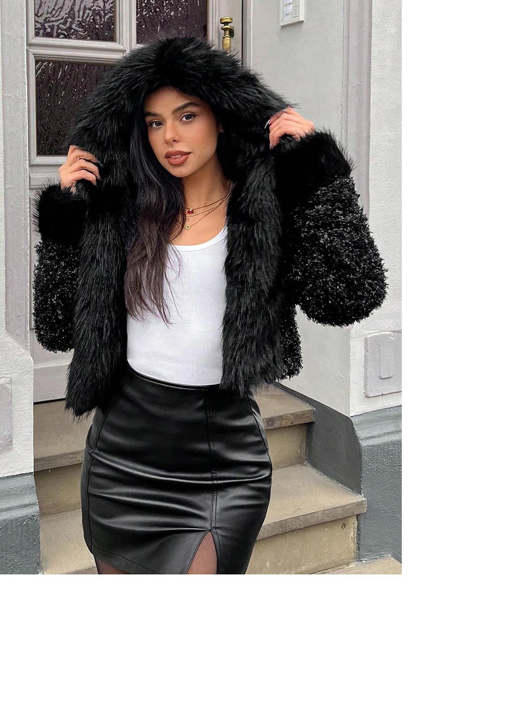 Полушубок SHEIN (346396477)