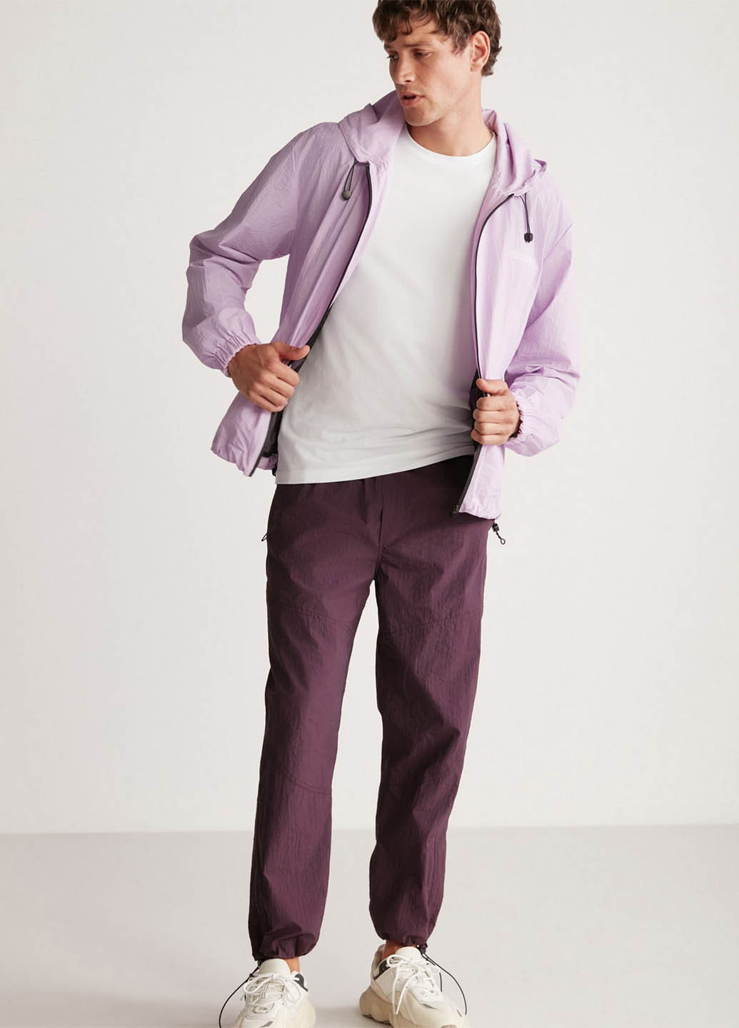 Бордовые спортивные демисезонные джоггеры брюки Grimelange