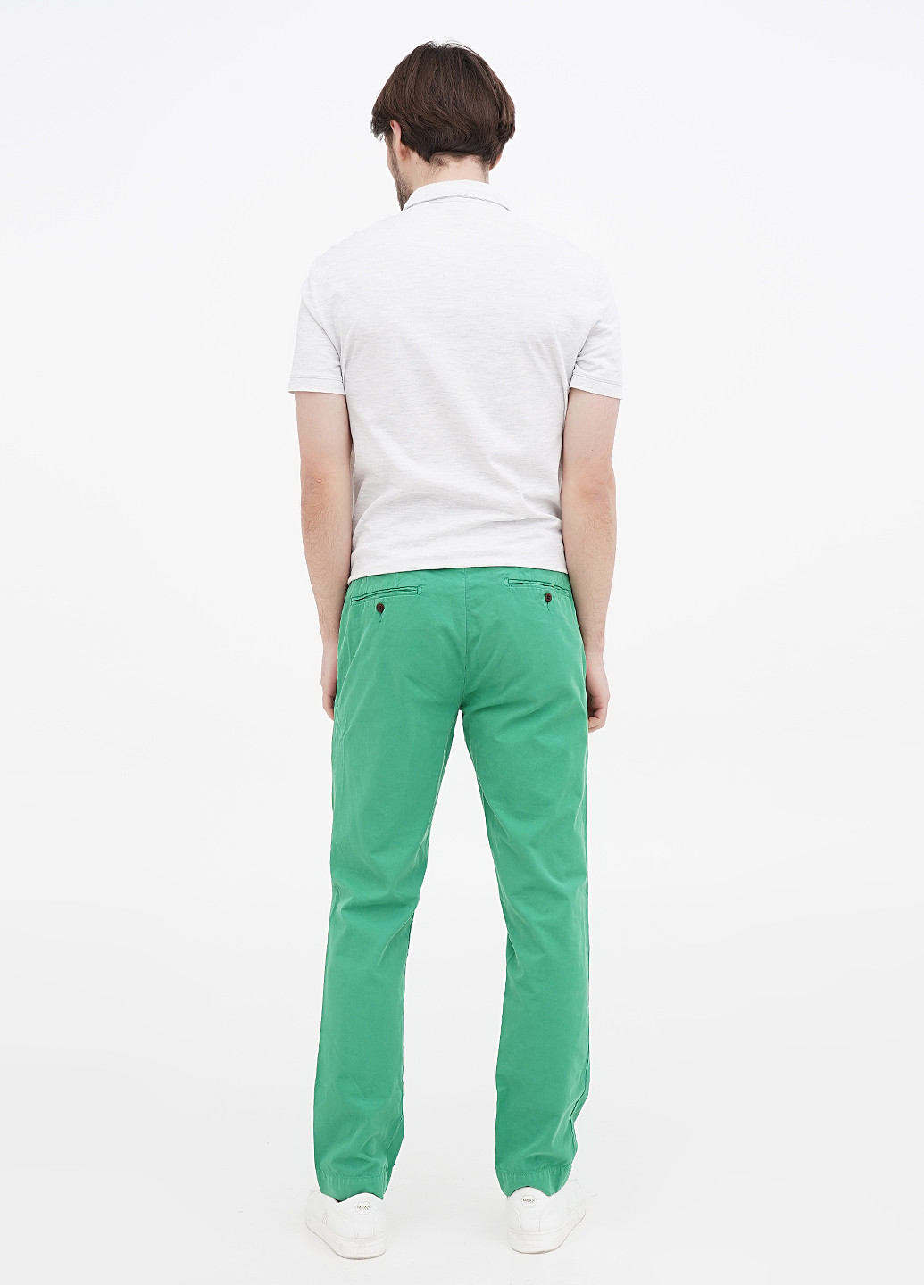 Зеленые кэжуал демисезонные чиносы, прямые брюки Ralph Lauren