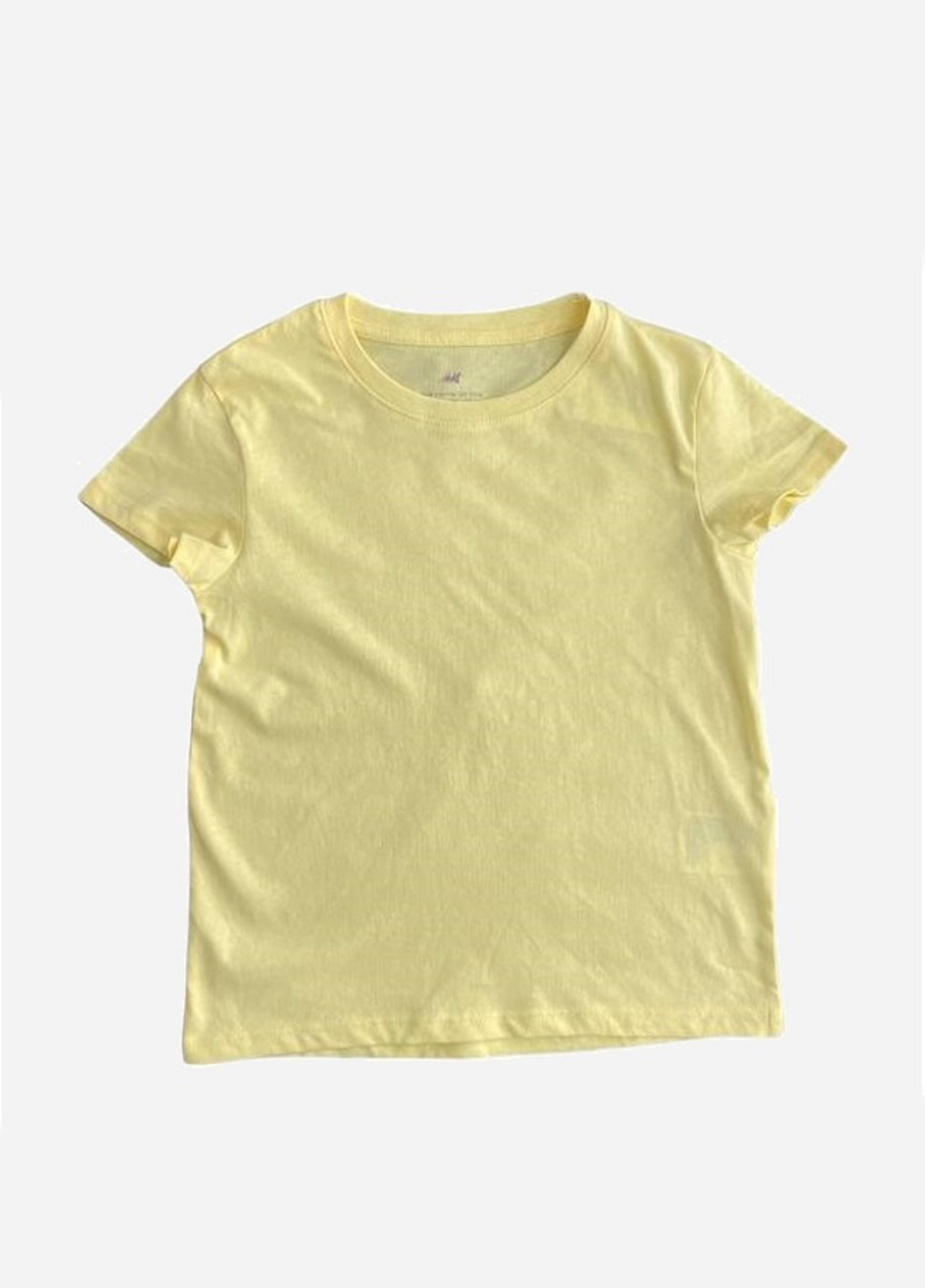 Желтая летняя футболка H&M