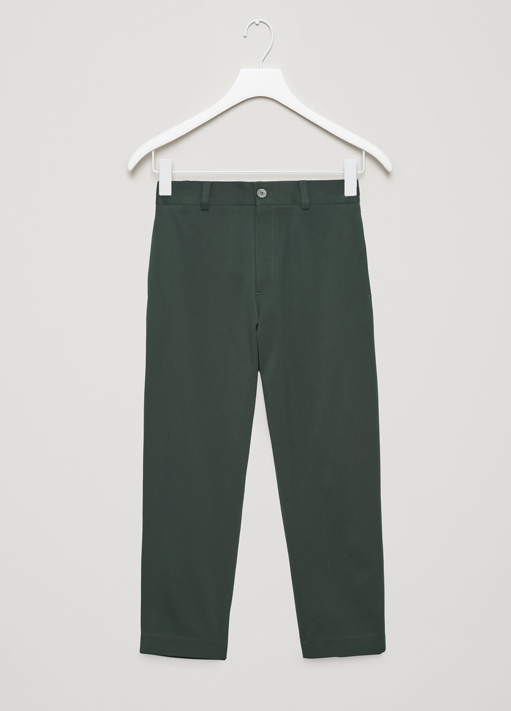 Темно-зеленые кэжуал демисезонные с высокой талией брюки Cos