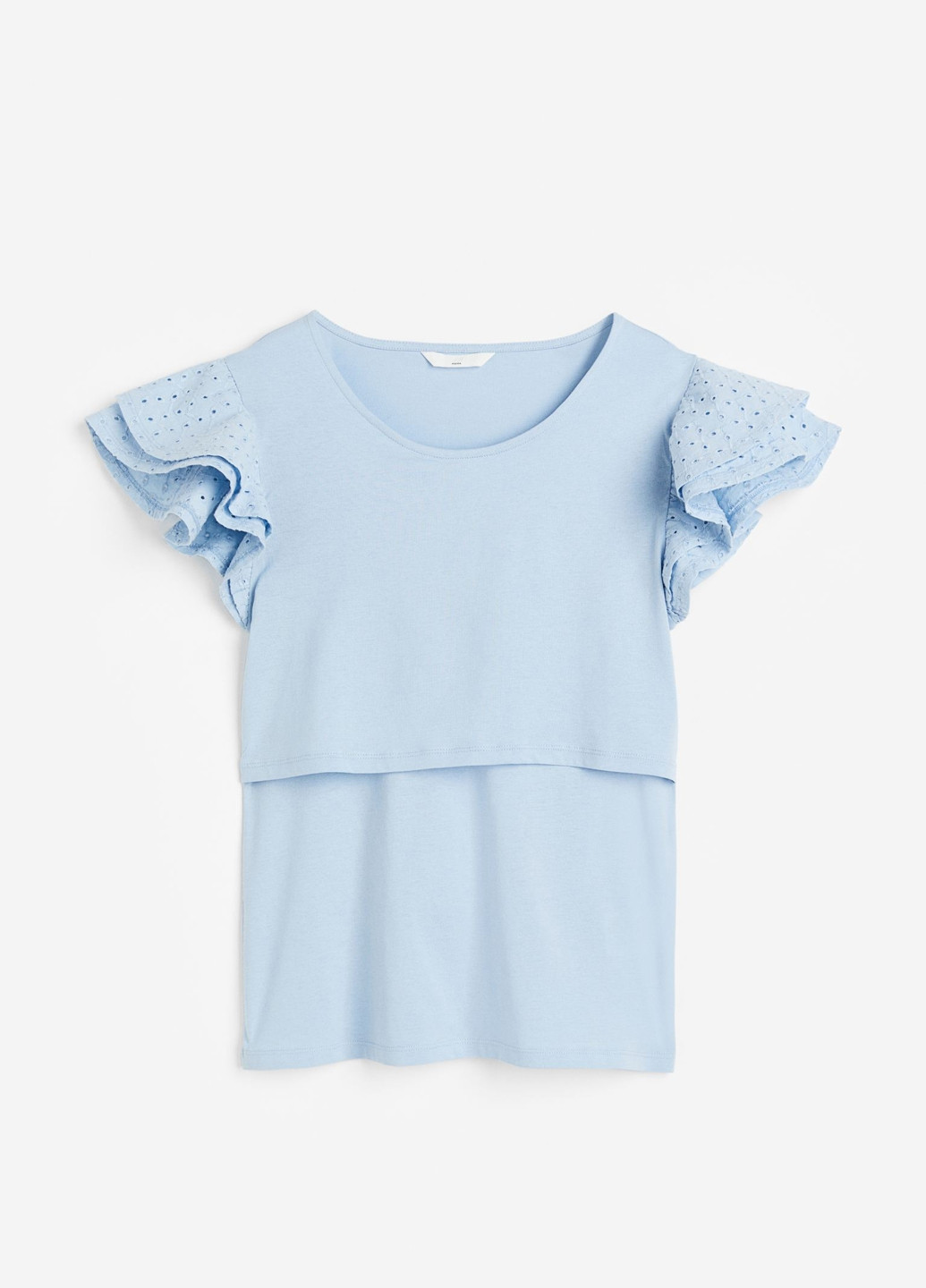Голубая летняя блуза для кормящих H&M