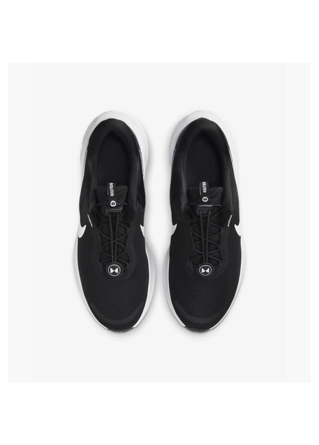 Черно-белые демисезонные кроссовки fq4112-001 Nike REVOLUTION 7 EASYON