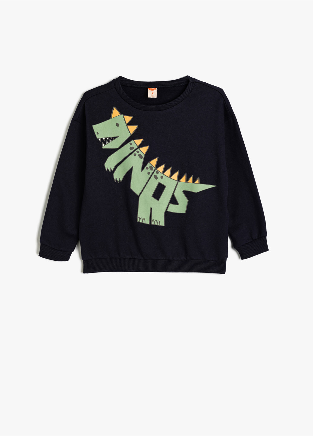 KOTON світшот динозавр темно-синій кежуал бавовна, трикотаж