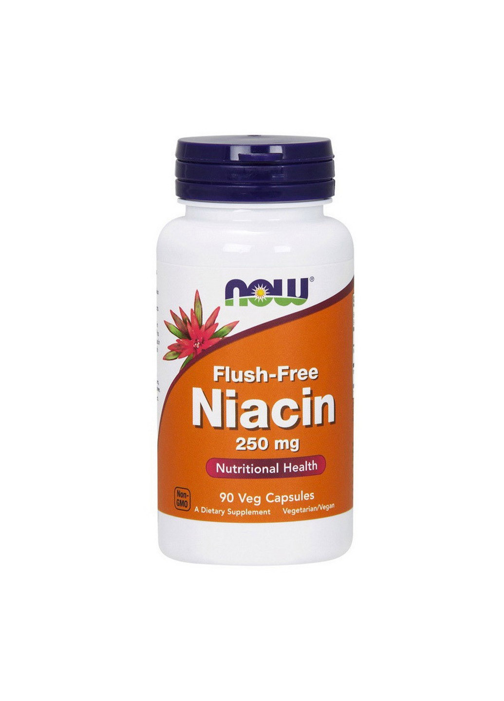Ніацин Flush-Free Niacin 250 mg (90 капс) нау фудс Now Foods (255409498)