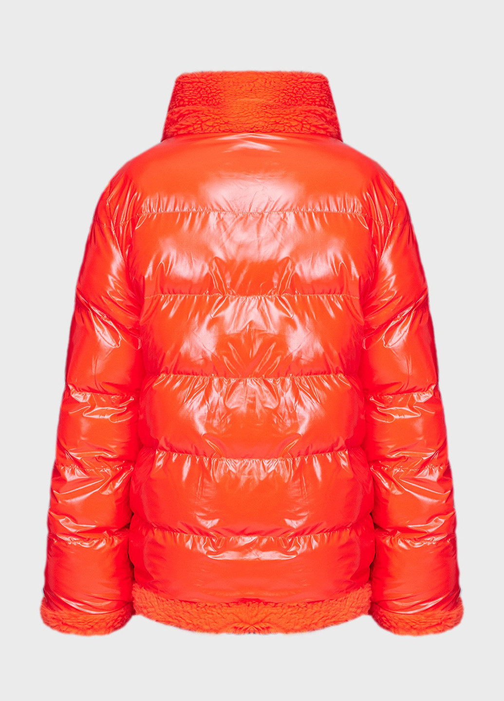 Оранжевая зимняя куртка двусторонняя Replay