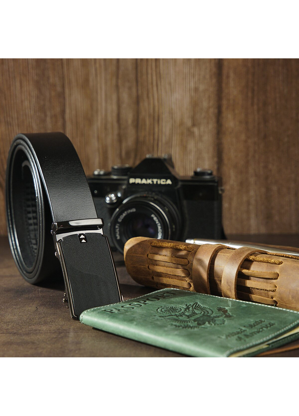 Чоловік шкіряний ремінь 115х3,4 см Vintage (229458838)