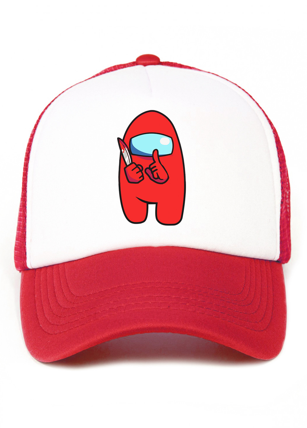 Кепка Тракер дитяча Амонг Ас Червоний (Among Us Red) (33404-2417) MobiPrint (220769808)