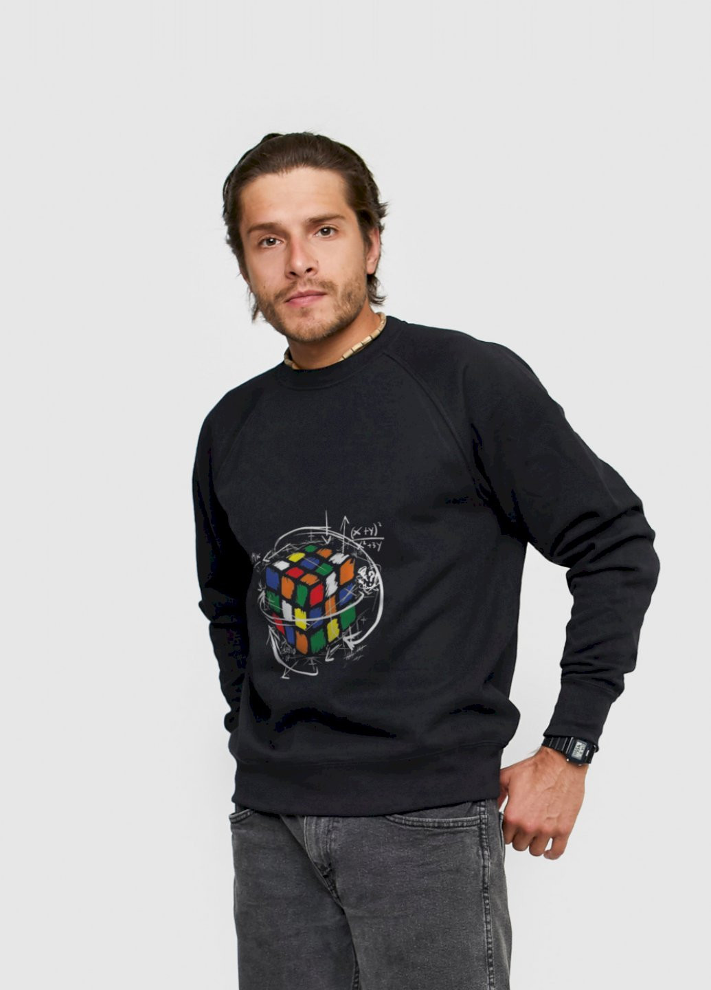 Черный свитшот мужской YAPPI (198688928)