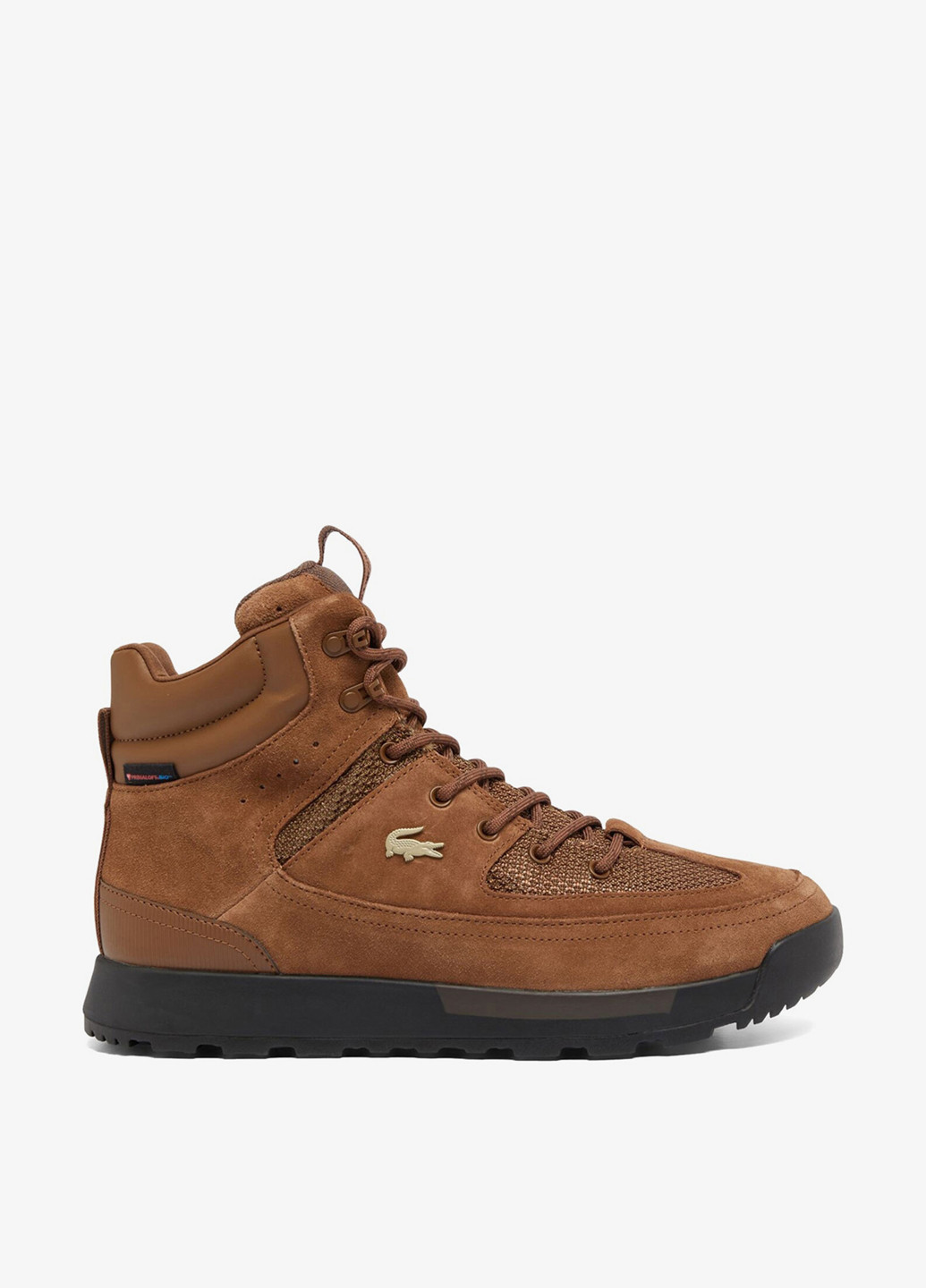 Коричневые осенние ботинки Lacoste