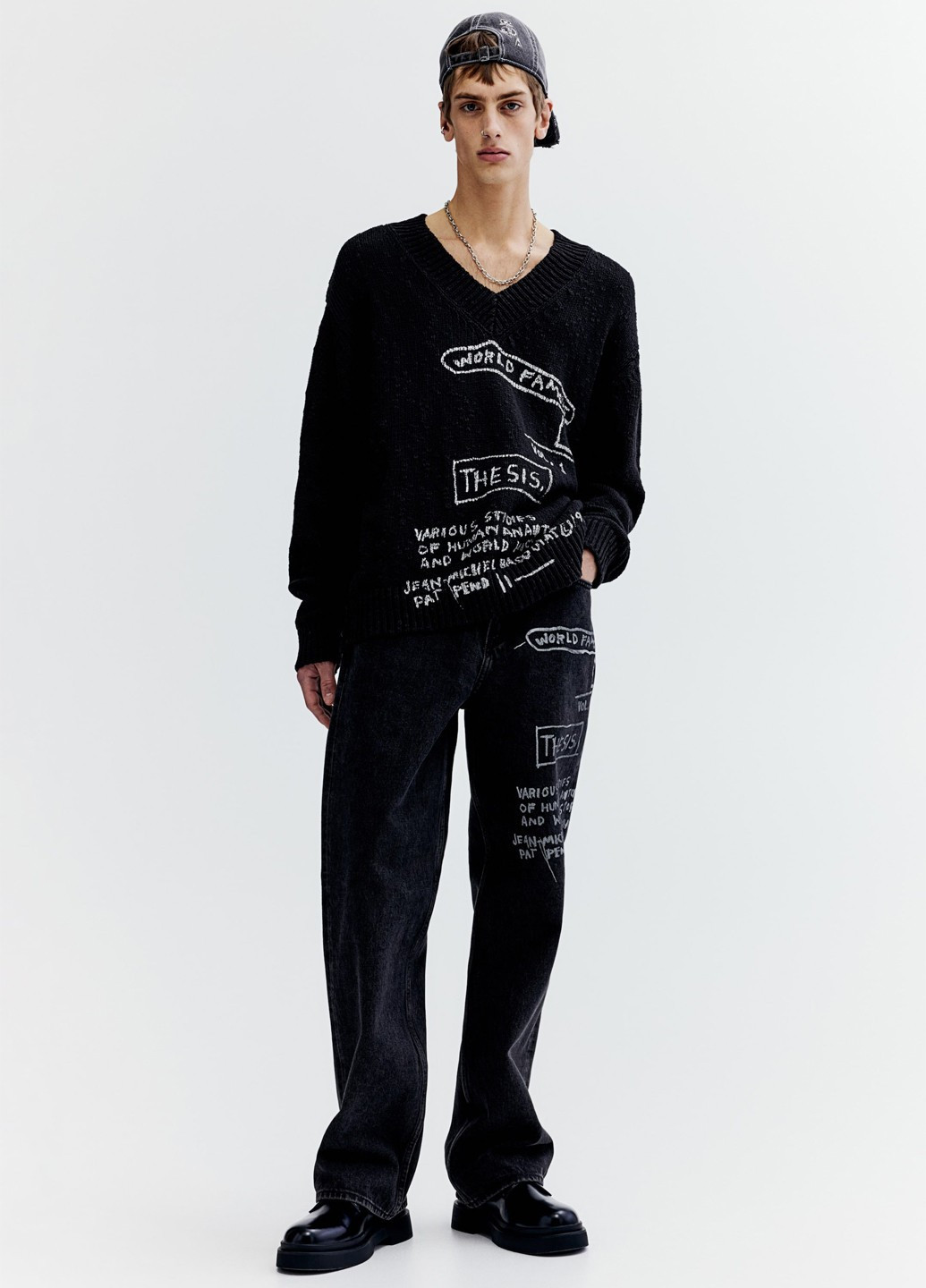 Черный демисезонный пуловер пуловер H&M