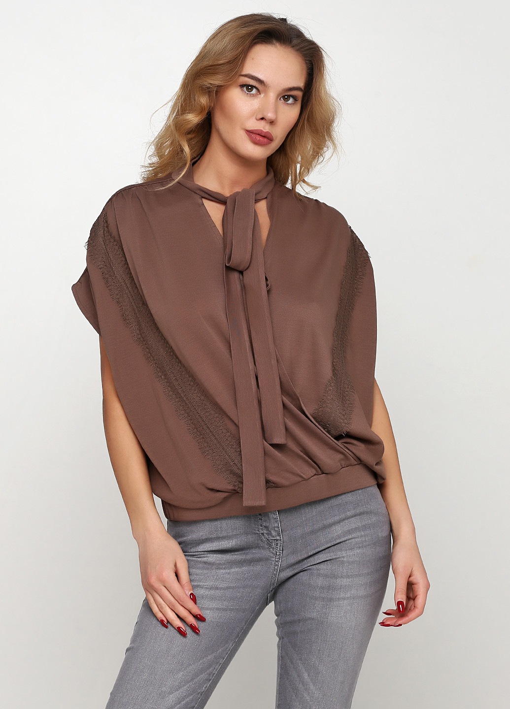 Кофейная блуза NU DENMARK