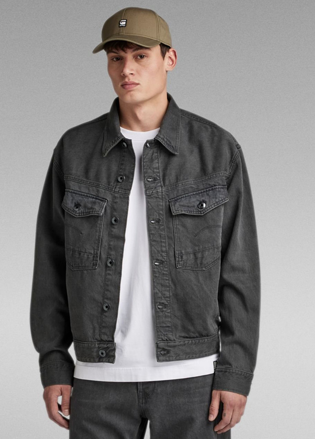 Темно-сіра демісезонна куртка G-Star Raw