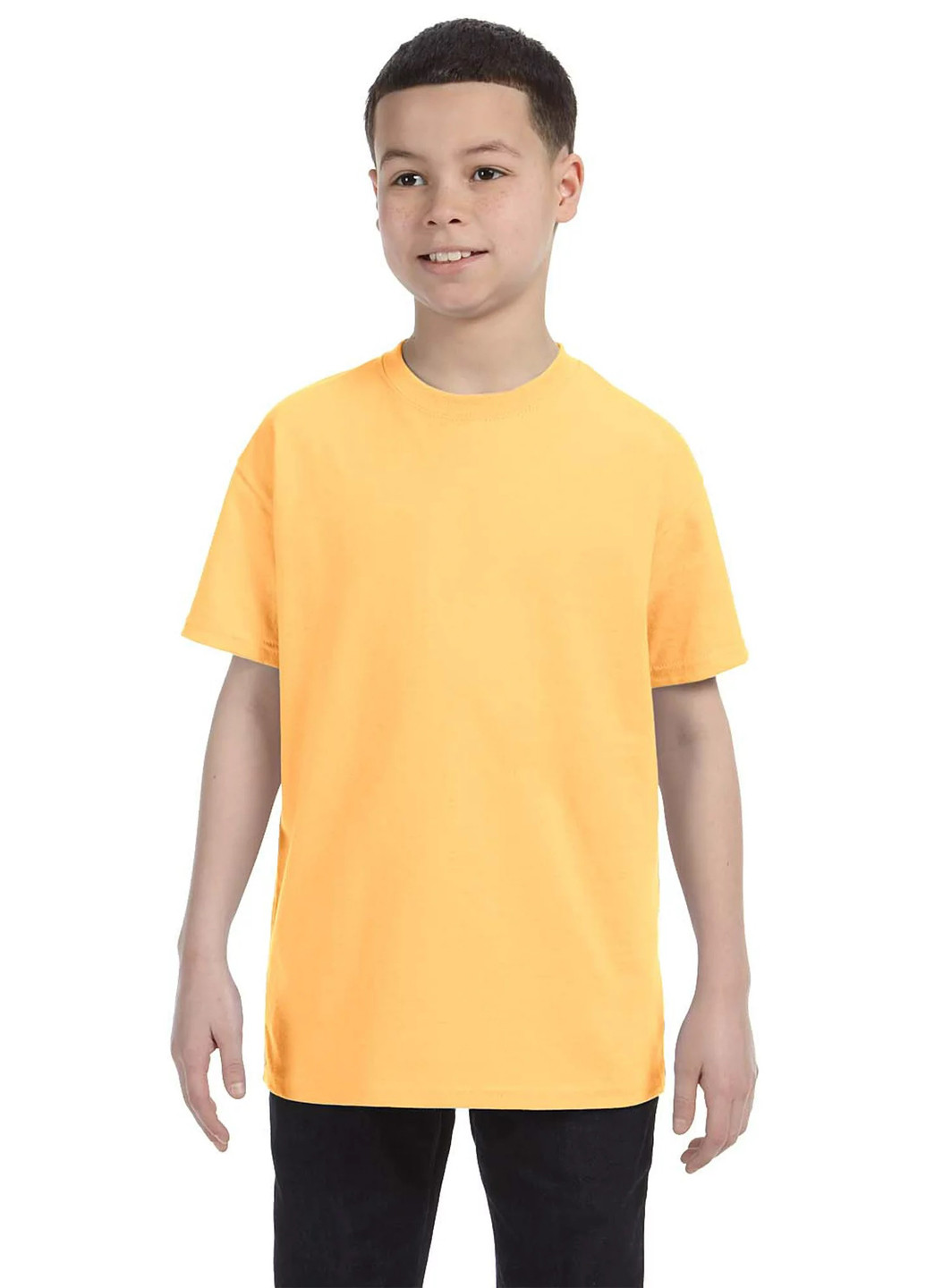 Желтая летняя футболка Port & Company