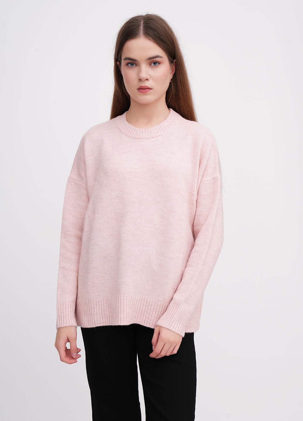 Пудровый демисезонный свитер EQUILIBRI