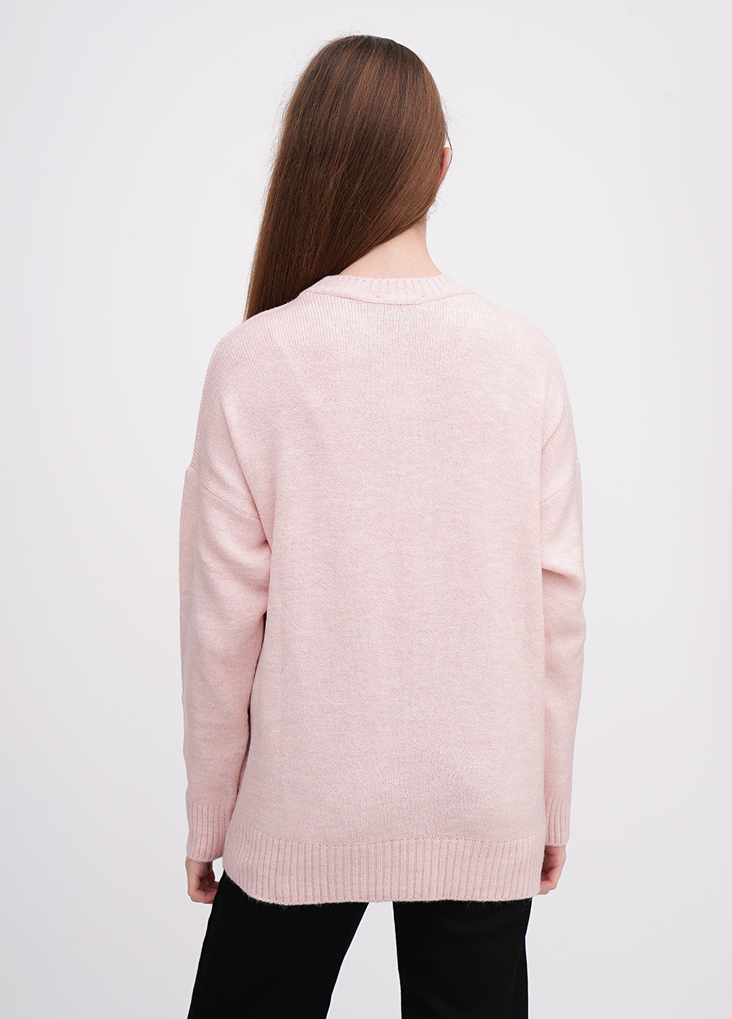 Пудровый демисезонный свитер EQUILIBRI