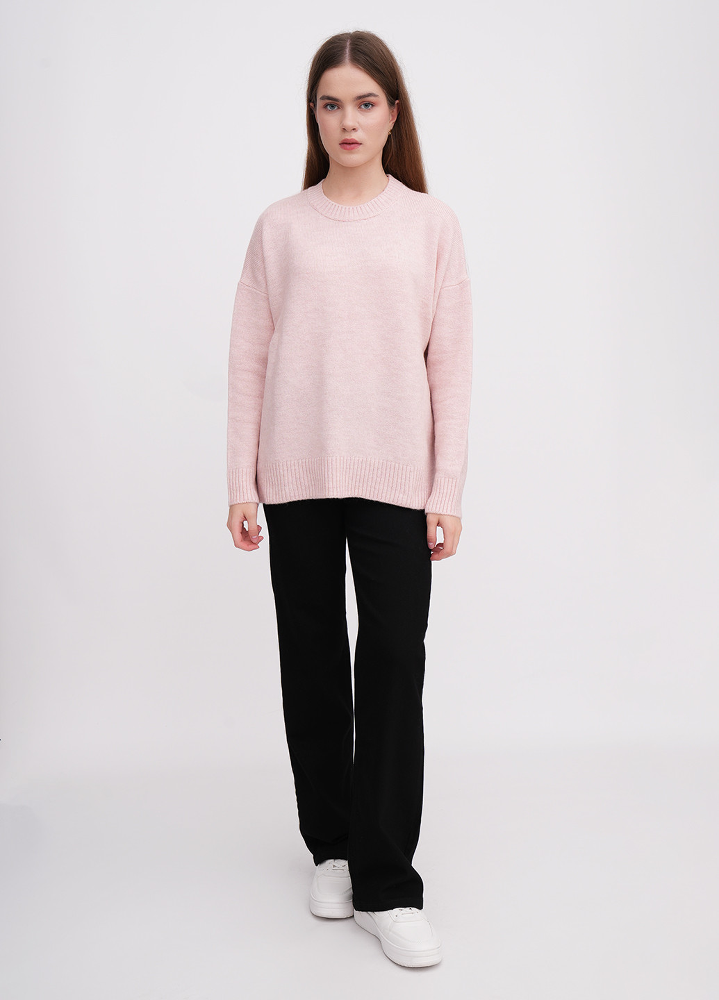 Пудровый демисезонный свитер EQUILIBRI