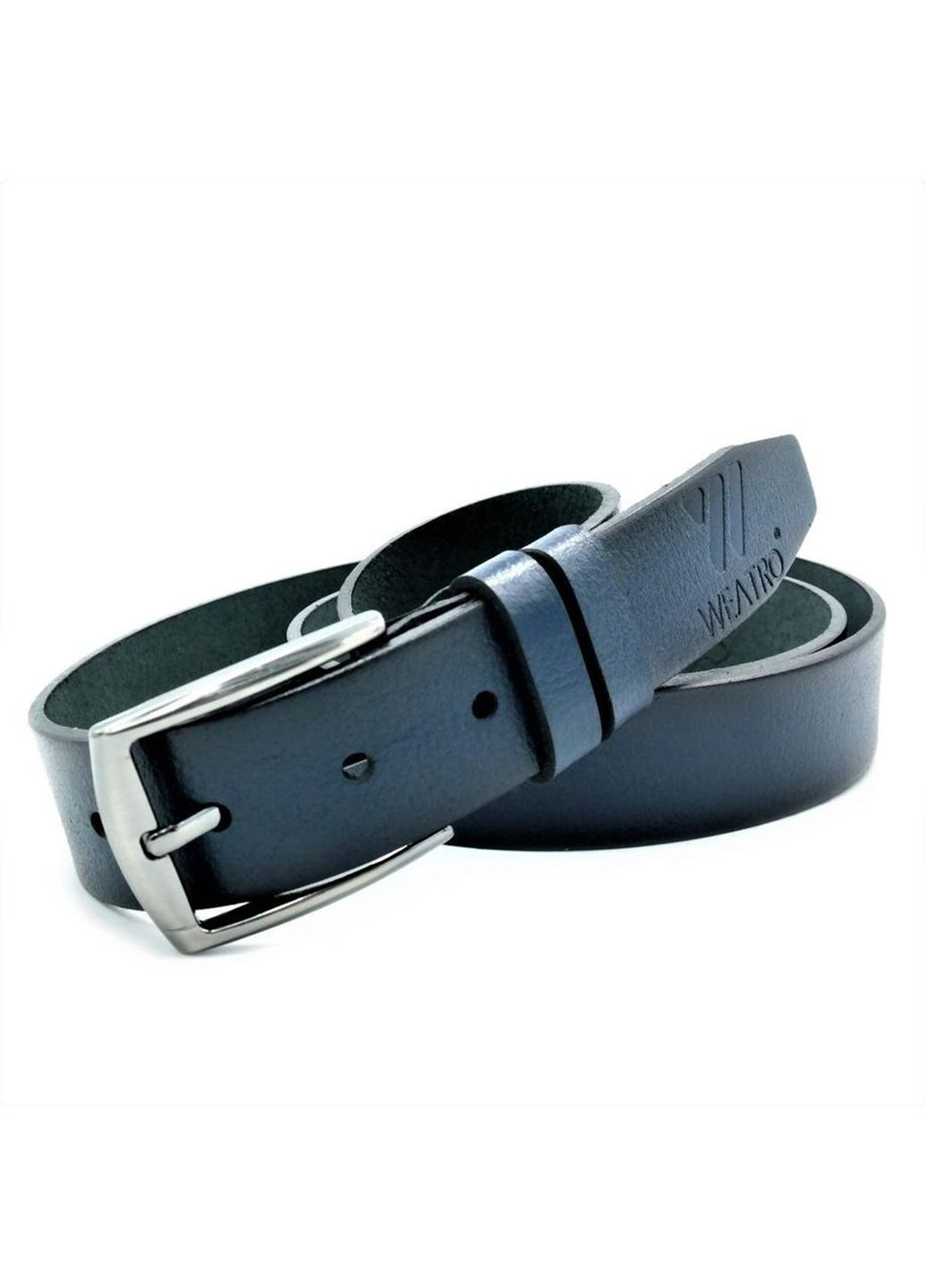 Чоловічий шкіряний ремінь 115-120х3,3 см Weatro (254595411)