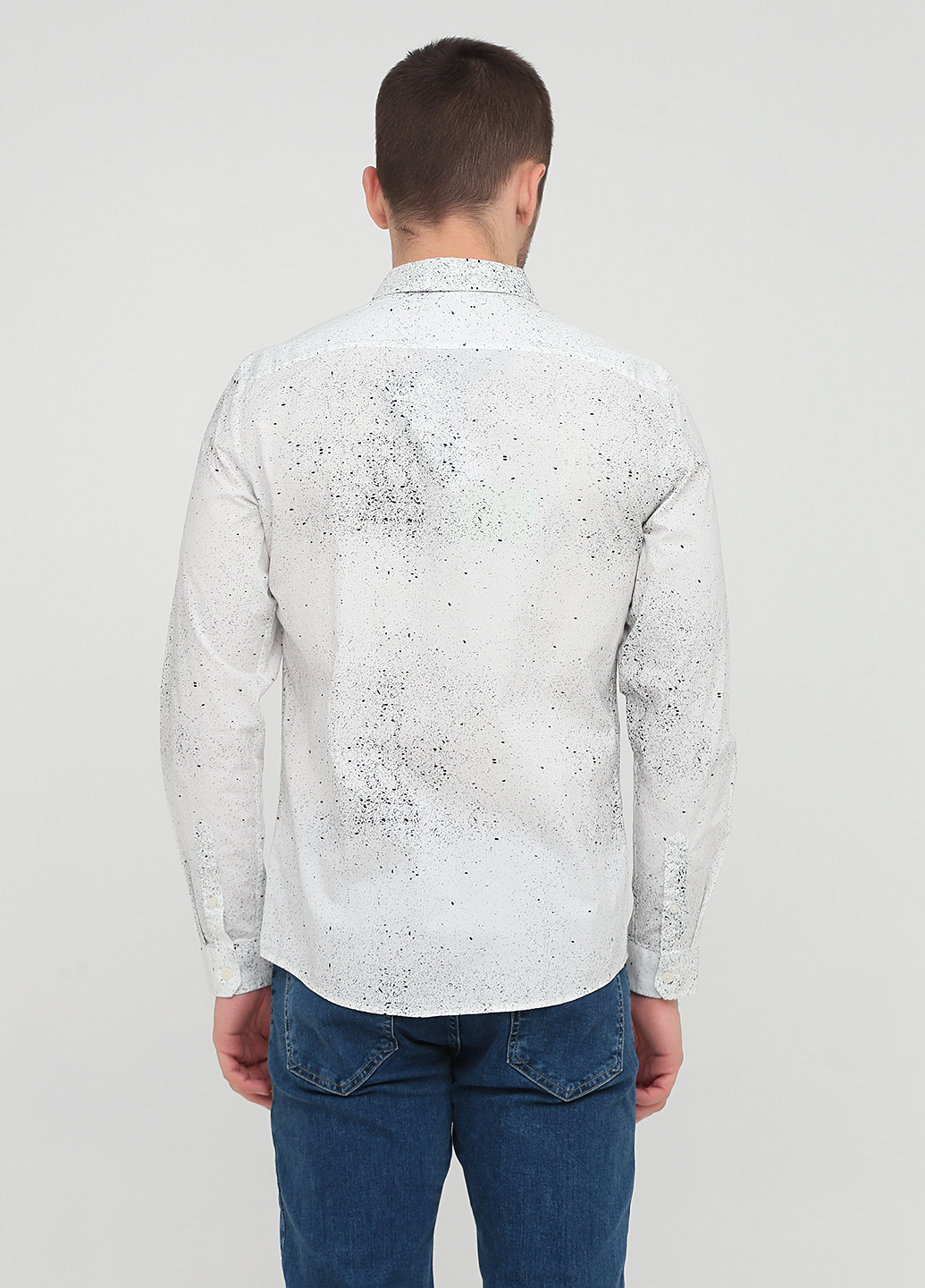 Светло-серая кэжуал рубашка с абстрактным узором Jack & Jones