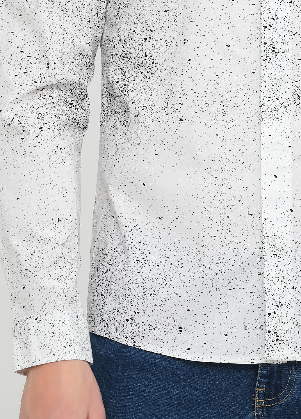 Светло-серая кэжуал рубашка с абстрактным узором Jack & Jones