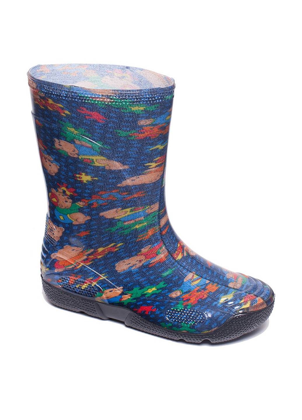 Синие резиновые сапоги Oldcom