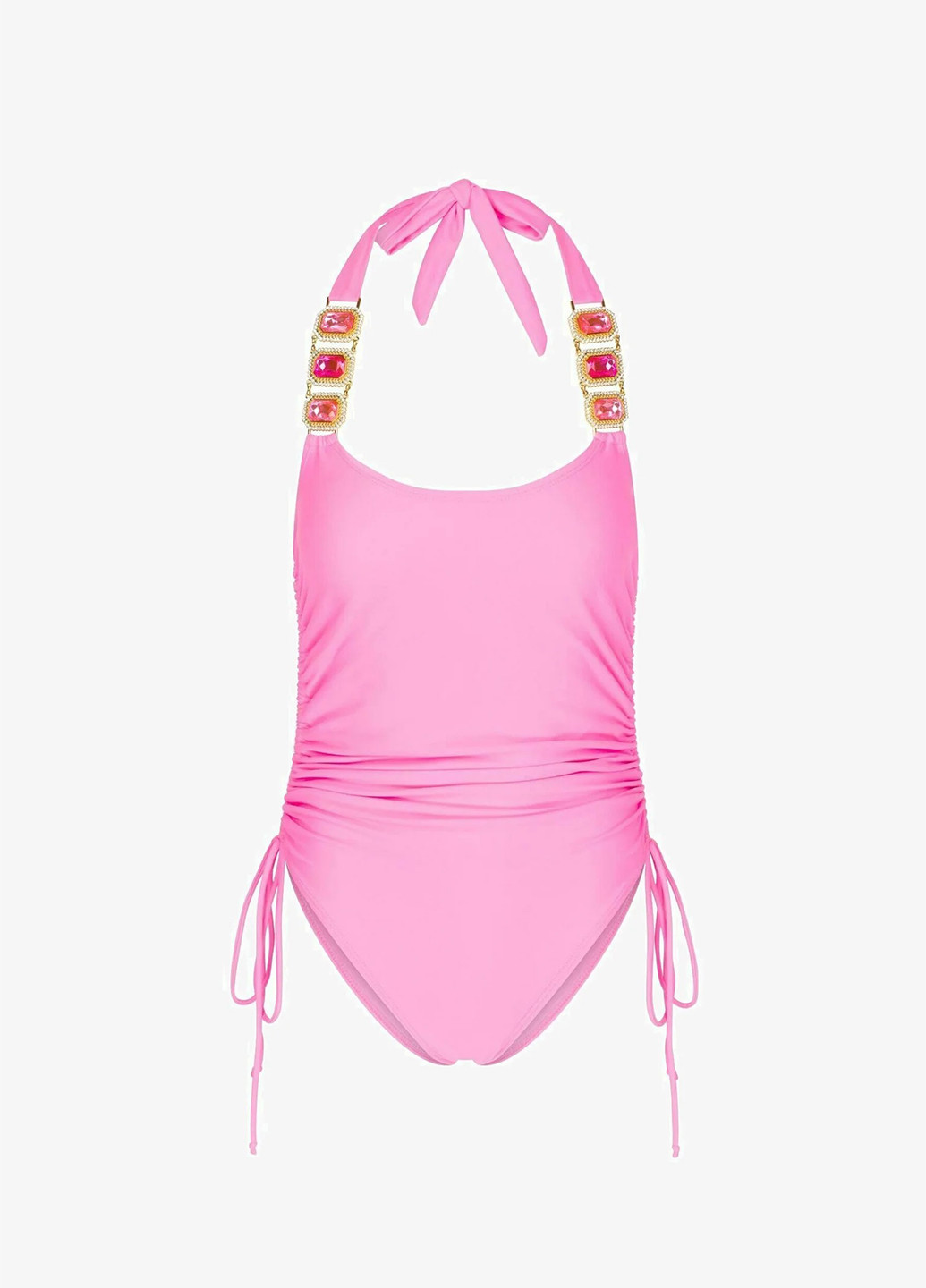 Розовый летний купальник слитный Moda Minx