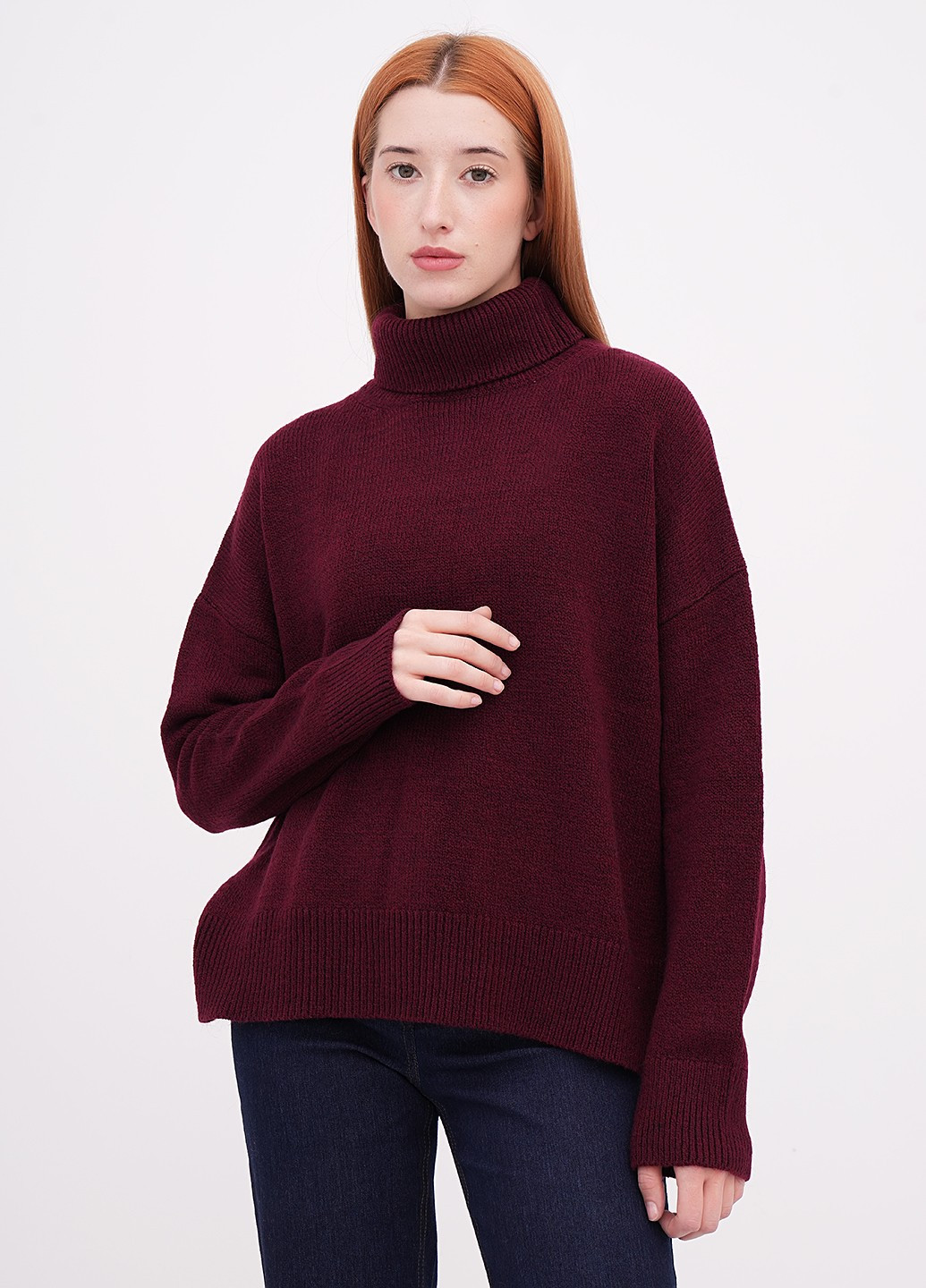 Вишневый демисезонный светр EQUILIBRI