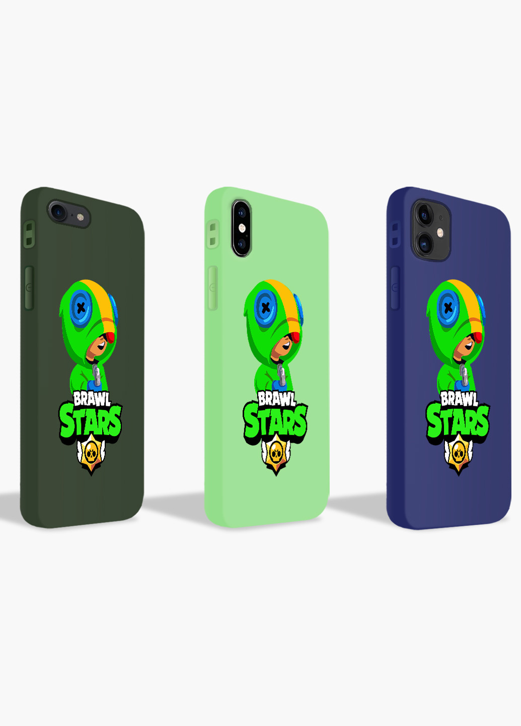 Чохол силіконовий Apple Iphone 8 plus Леон Бравл Старс (Leon Brawl Stars) (6154-1015) MobiPrint (219283813)