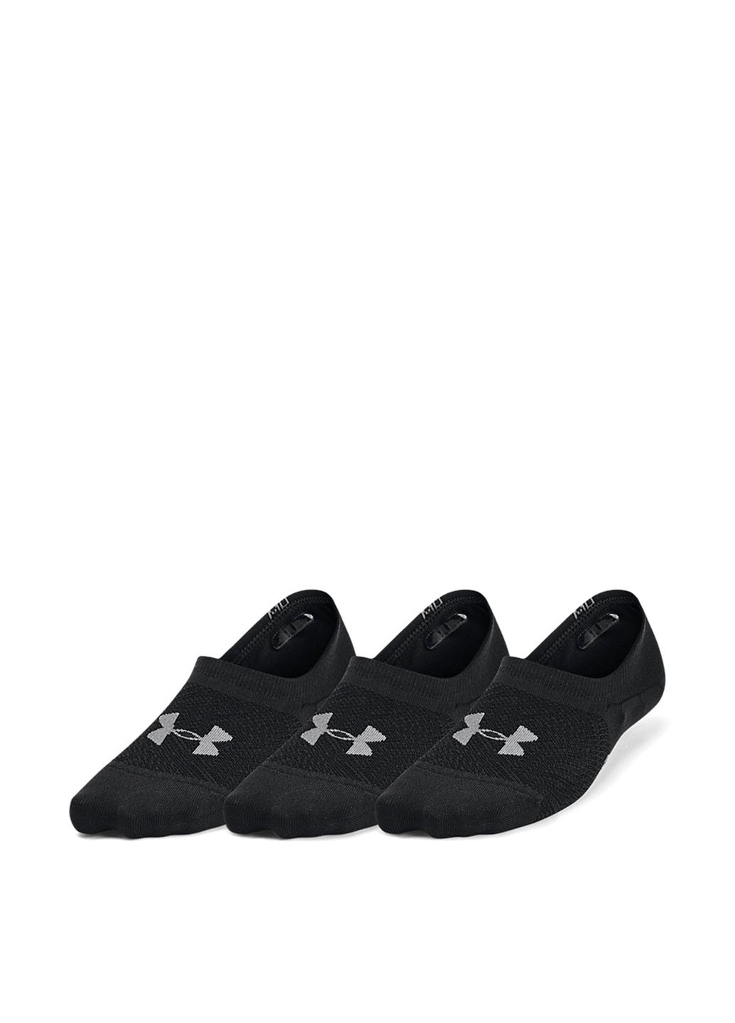 Чёрные носки (3 пары) Under Armour логотипы (252877224)