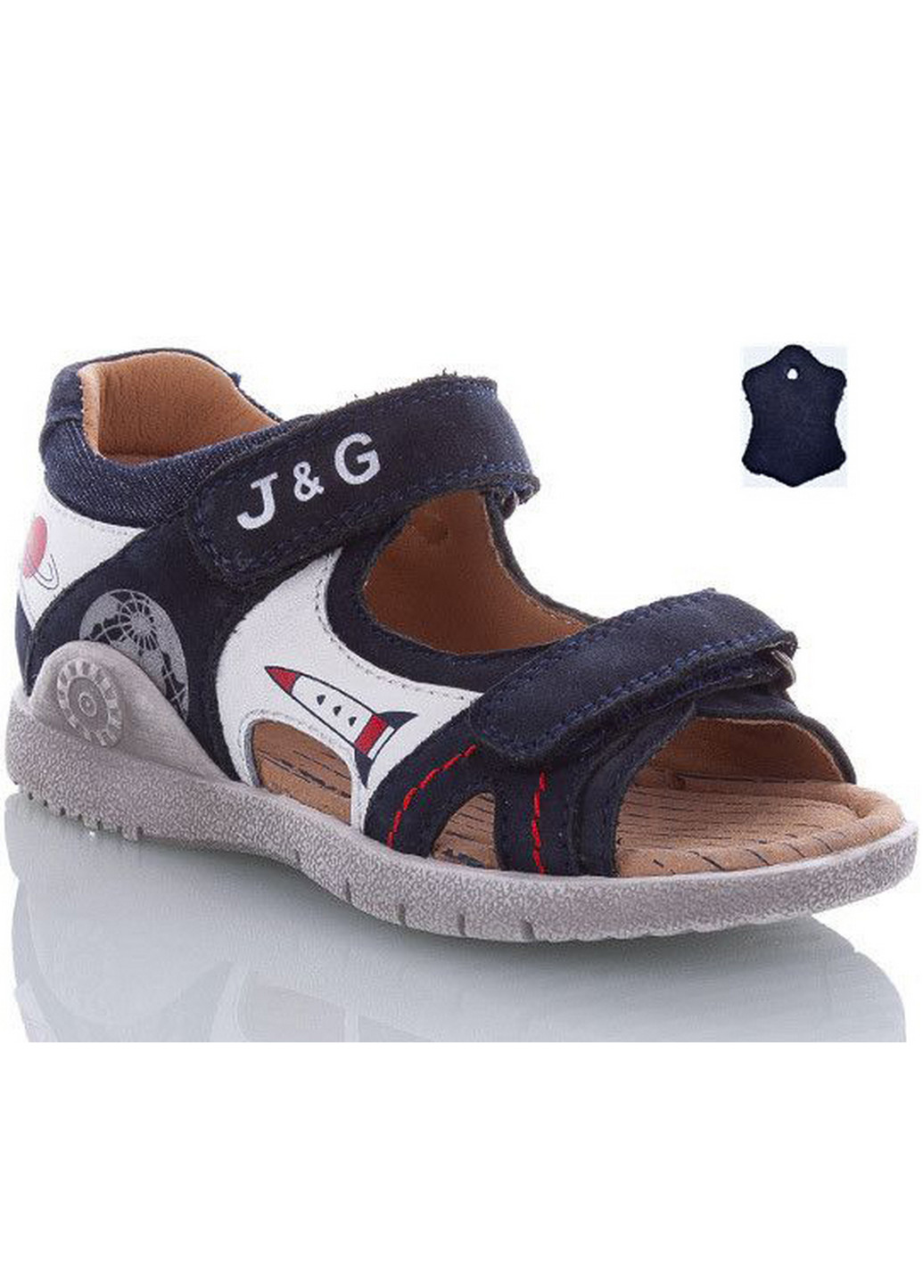 Синие кэжуал кожаные сандалии ma1377-1 29 синий Jong Golf
