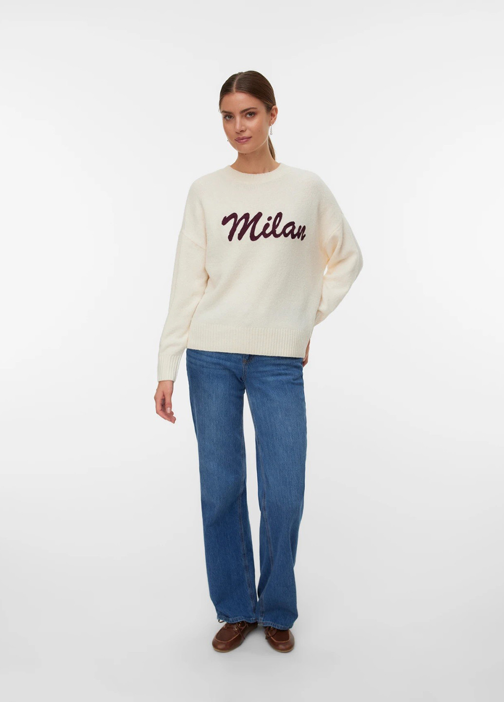 Молочный демисезонный джемпер джемпер Vero Moda