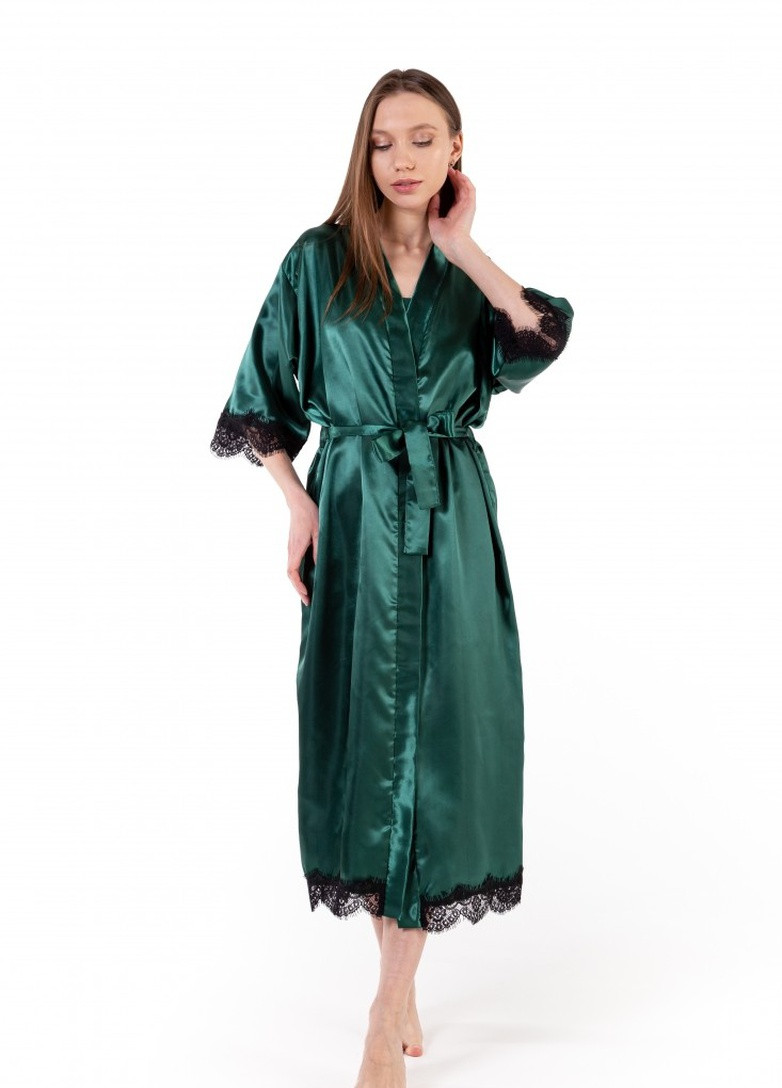 Халат женский 84-88 XS-S Изумруд Angelo Dolce l-12-1 (253096913)