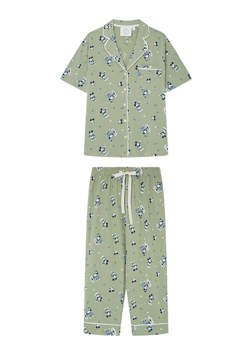 Оливкова всесезон піжама (сорочка, штани) рубашка + брюки Women'secret