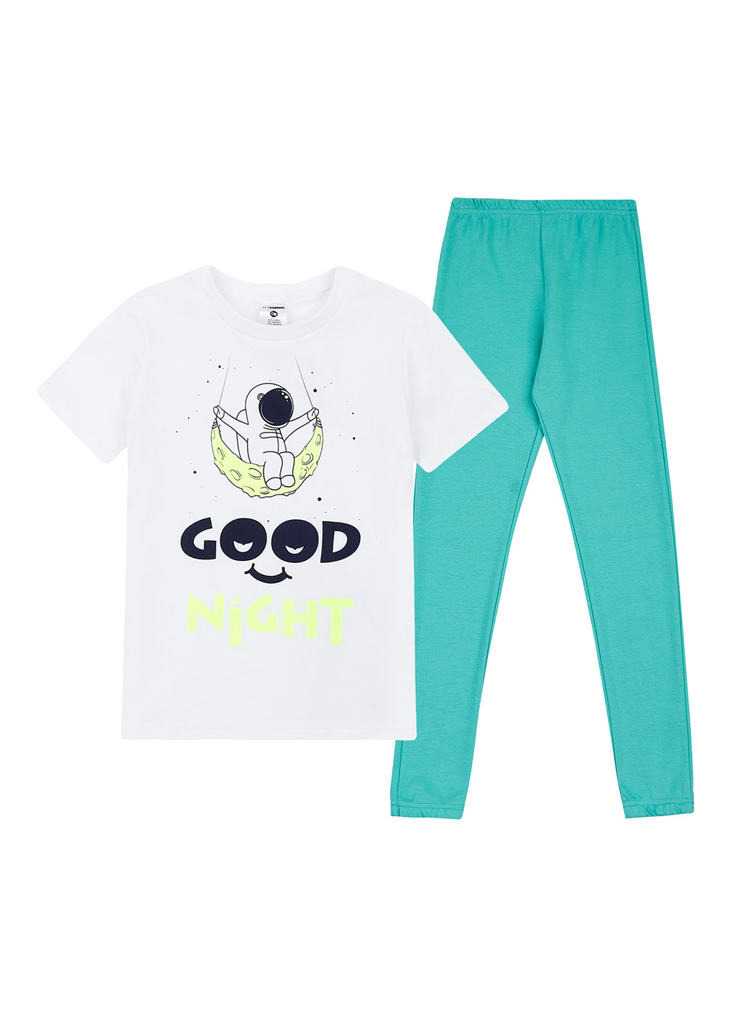 Комбинированная всесезон пижама (футболка, брюки) футболка + брюки Garnamama