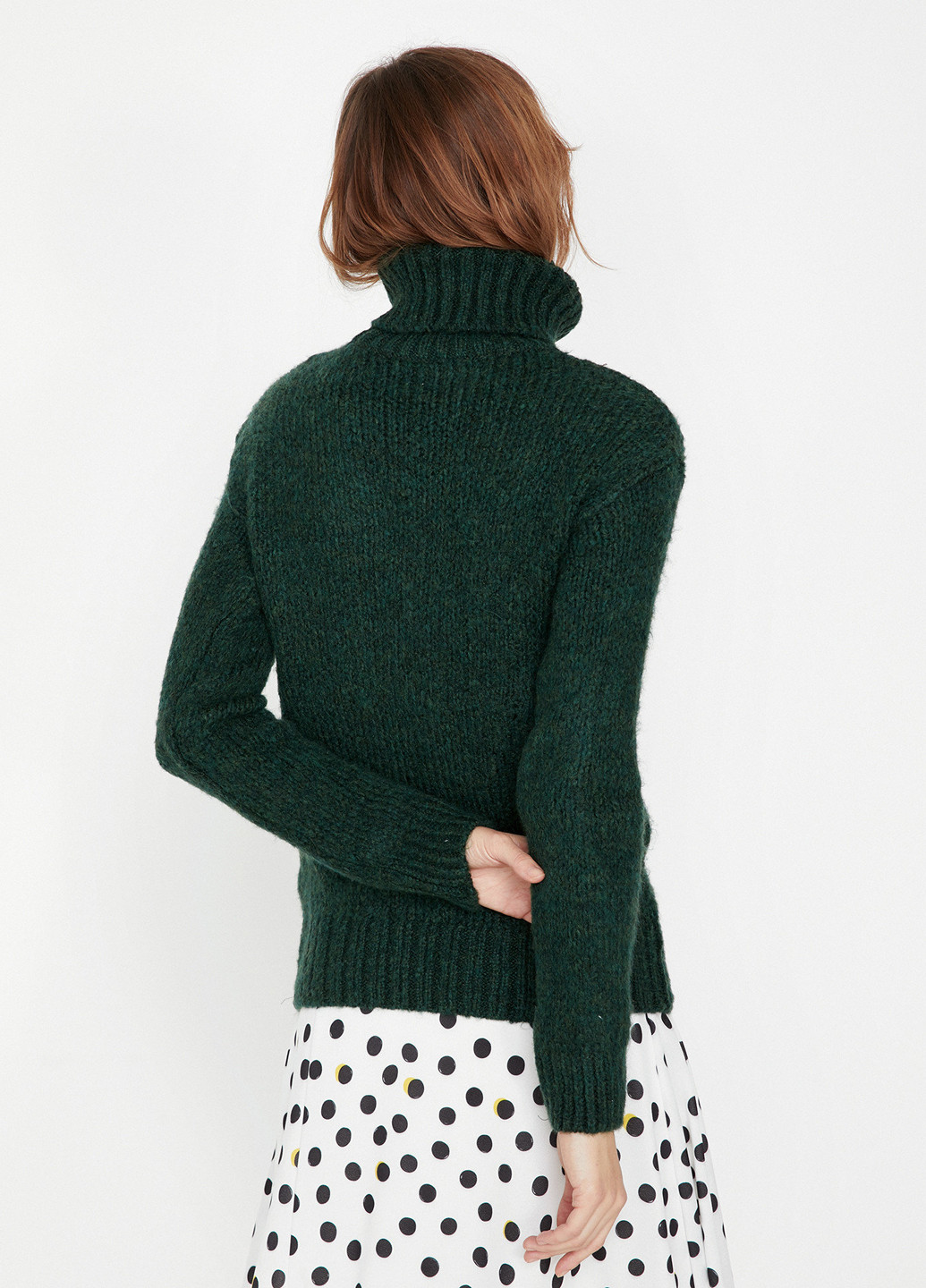 Зеленый демисезонный свитер хомут KOTON