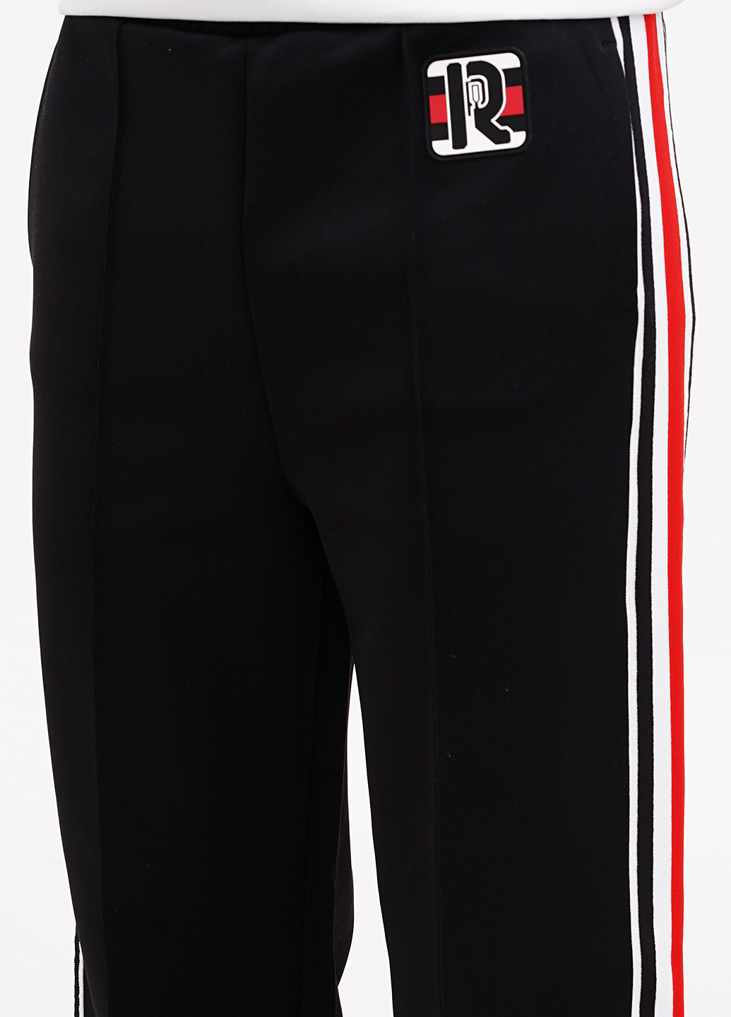 Черные спортивные, кэжуал демисезонные прямые брюки H&M