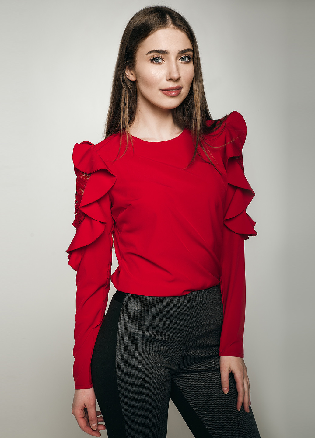 Красная демисезонная блуза Simply Brilliant