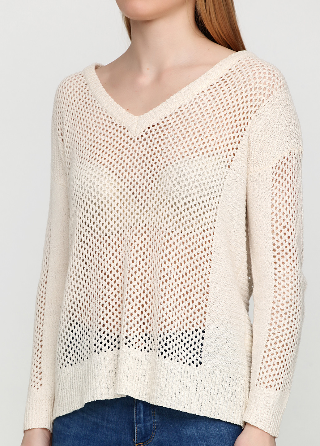 Молочный демисезонный пуловер пуловер Vero Moda