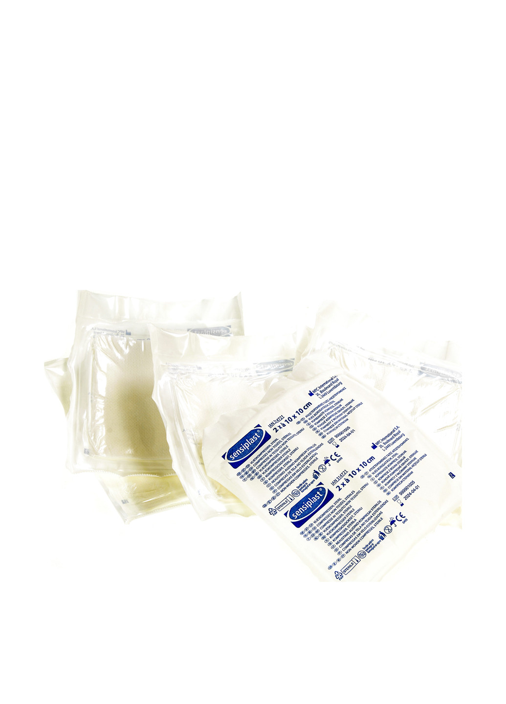 Серветки стерильні для ран і саден (6 шт.), 10х10 см Sensiplast (155142810)