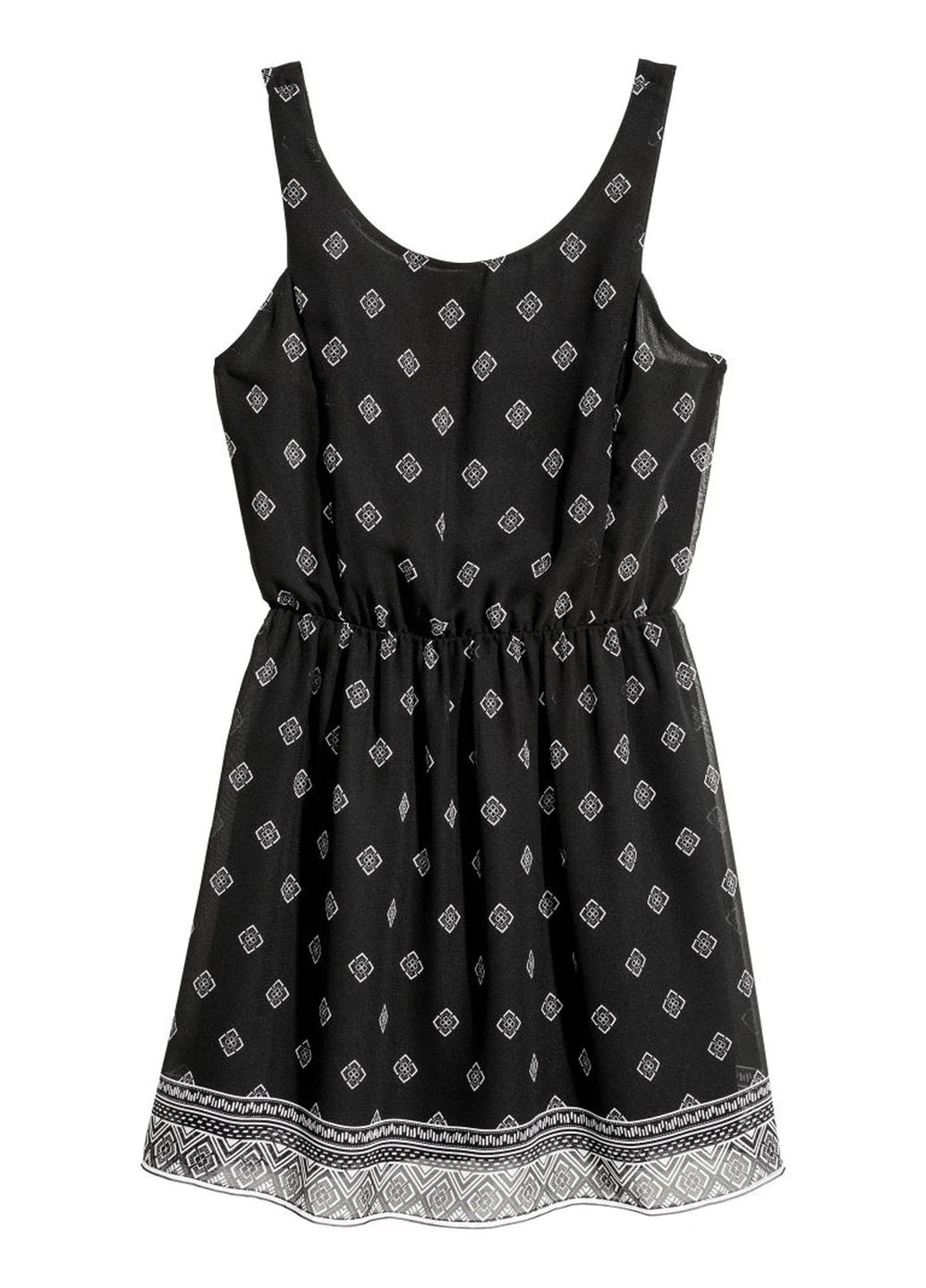 Черное кэжуал платье H&M однотонное