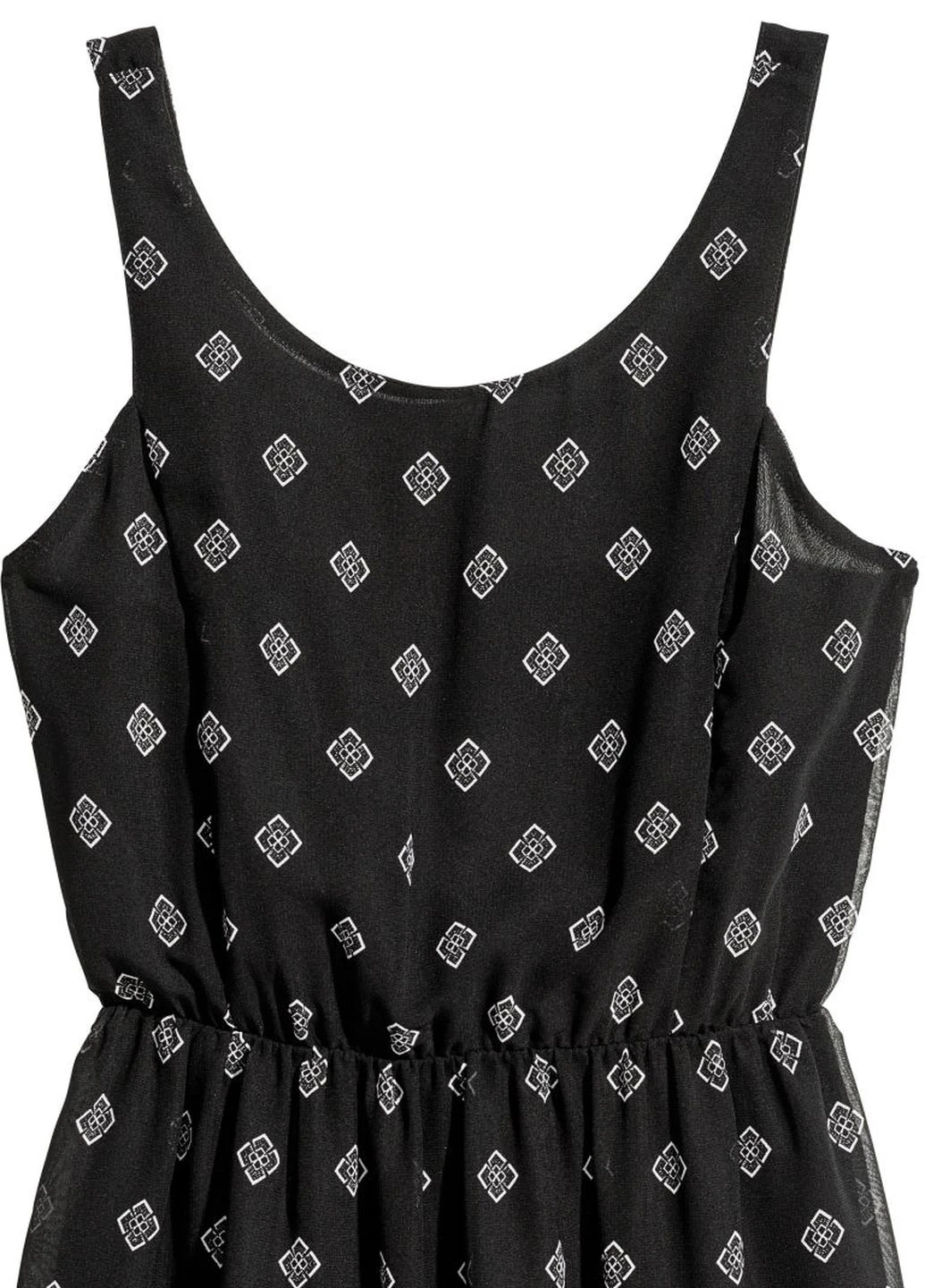 Черное кэжуал платье H&M однотонное