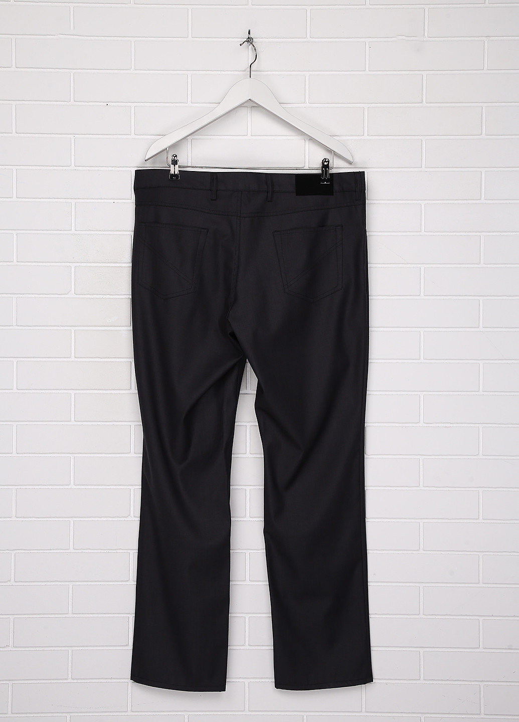 Темно-серые классические демисезонные зауженные брюки Pako Lorente