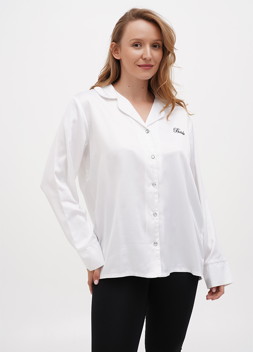 Белая домашний рубашка однотонная Boohoo