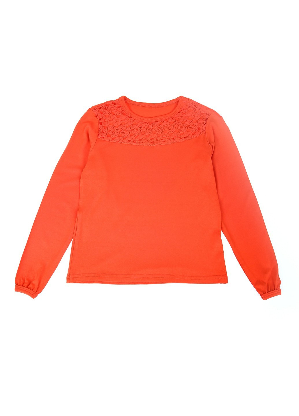 Коралловая однотонная блузка Mtp демисезонная