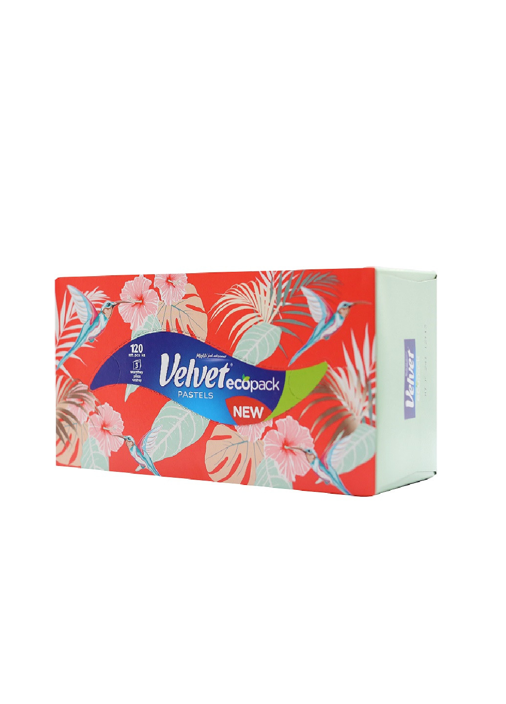 Салфетки в коробке Pastels трехслойные 120 шт Velvet (254794977)