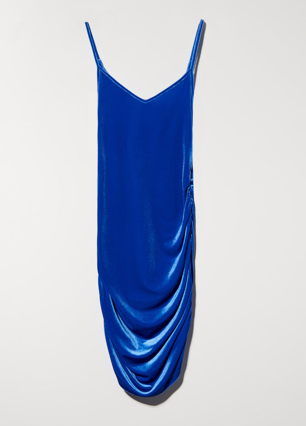 Синее коктейльное платье Sinsay однотонное