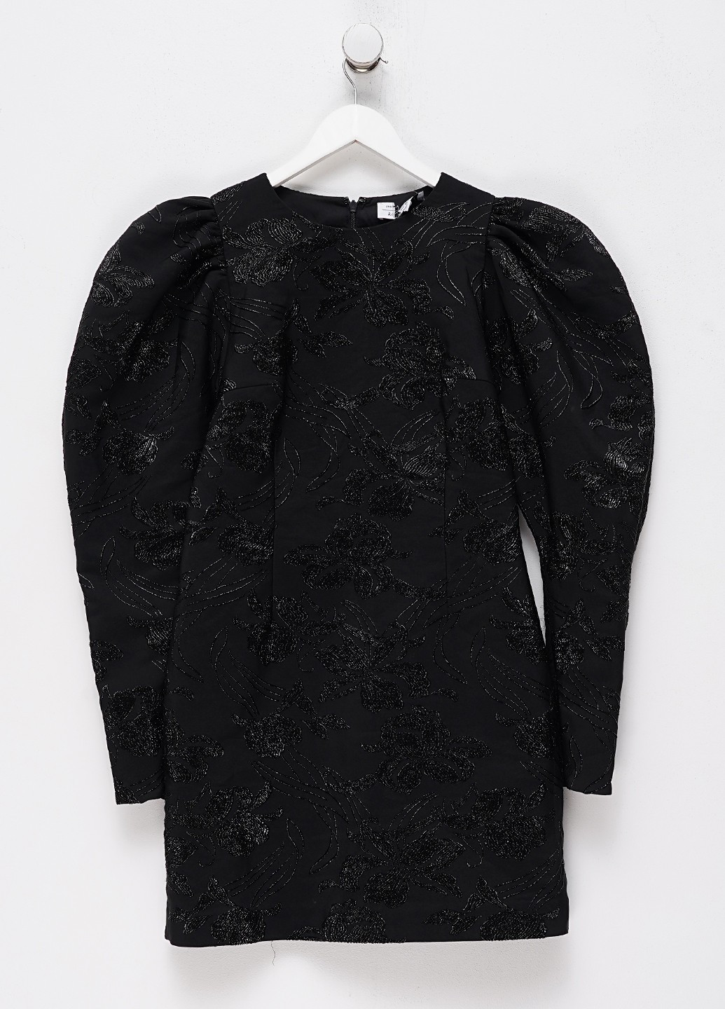 Черное коктейльное платье силуэтная & Other Stories с цветочным принтом